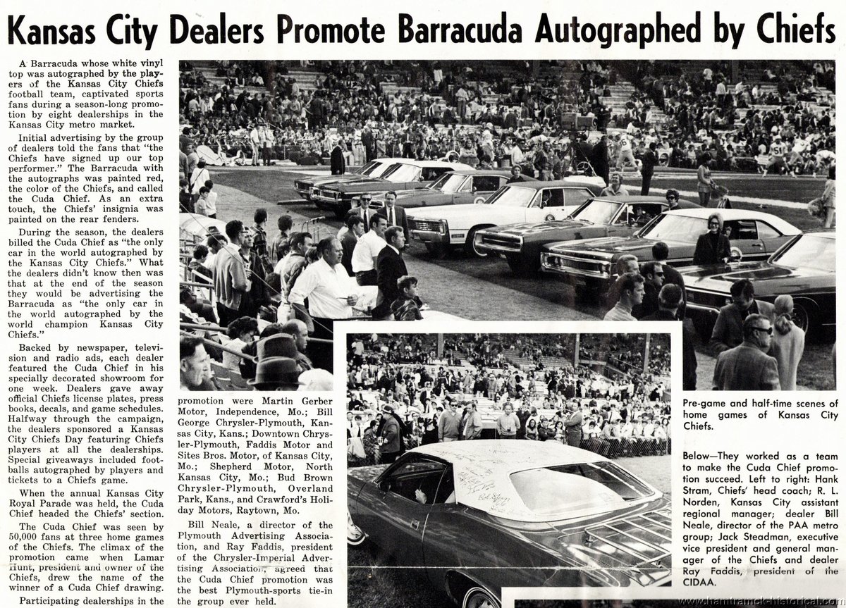 You can buy a St. Louis Blues Barracuda the players drove in 1970